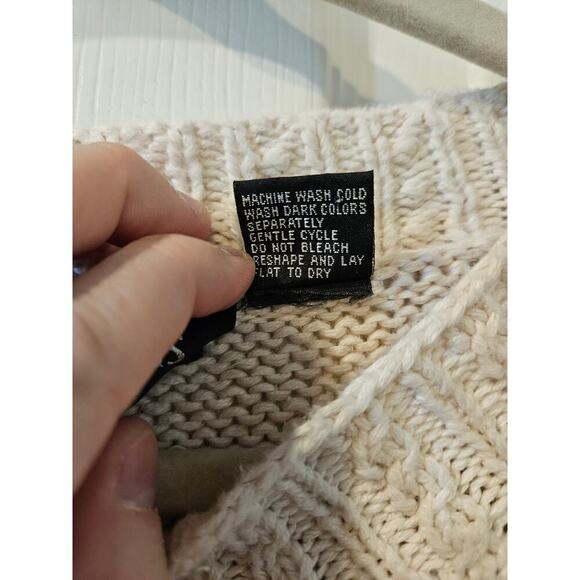 Paul Harris Vintage Ramie Cotton Sweater L Southwest Aztec Knit 80s 90s Oversize - Picture 5 of 6